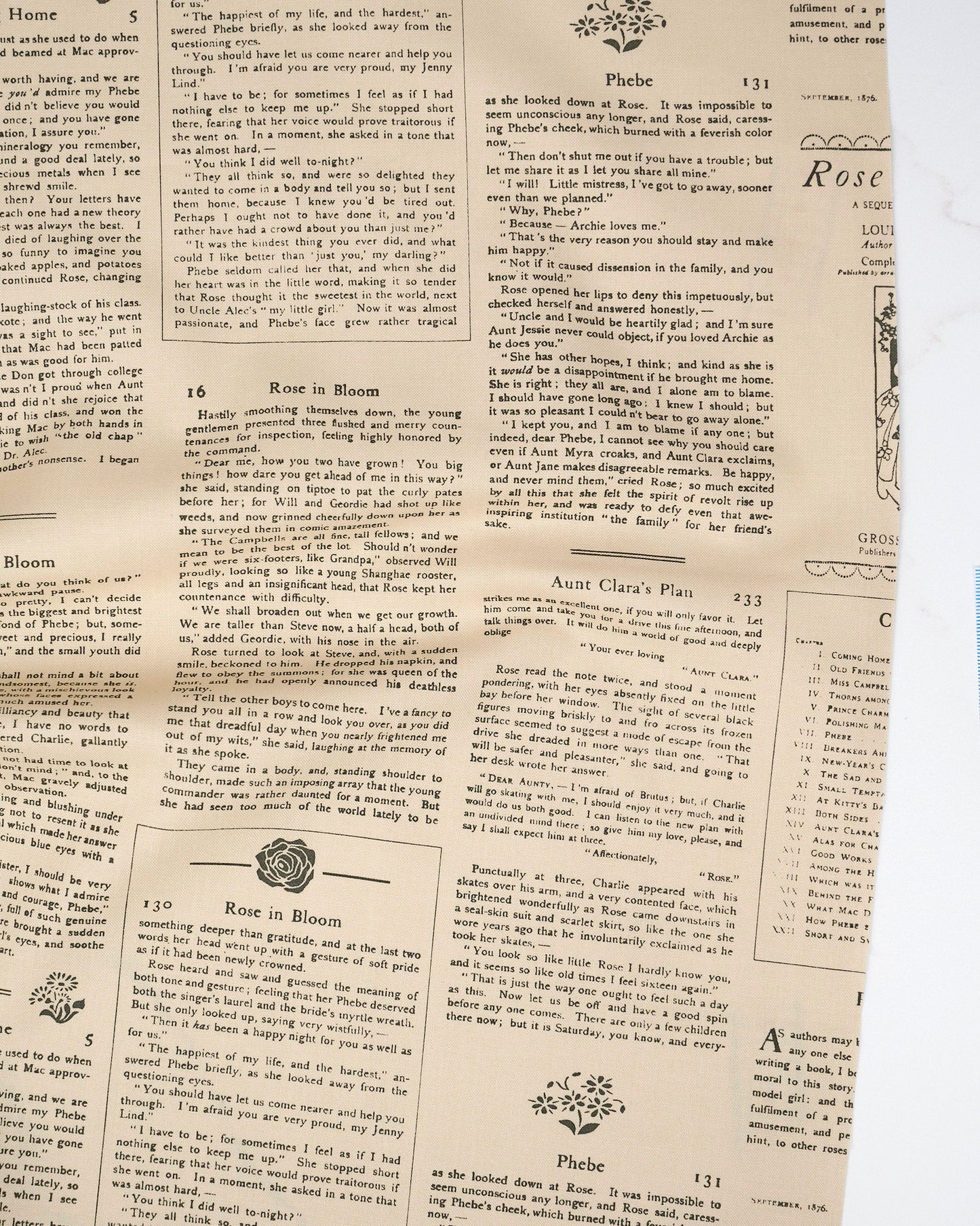 Alcott Text and Words Oatmeal quilting fabric, part of the True Love fabric collection by Lella Boutique (SKU: 5263 12)