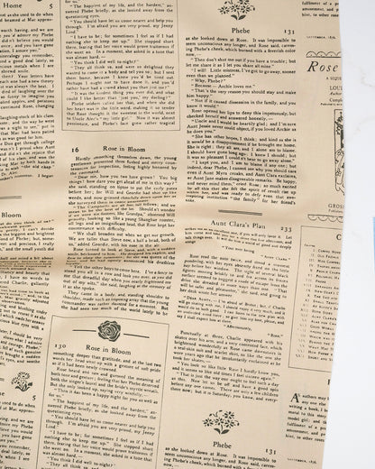 Alcott Text and Words Oatmeal quilting fabric, part of the True Love fabric collection by Lella Boutique (SKU: 5263 12)