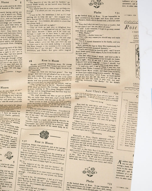 Alcott Text and Words Oatmeal quilting fabric, part of the True Love fabric collection by Lella Boutique (SKU: 5263 12)