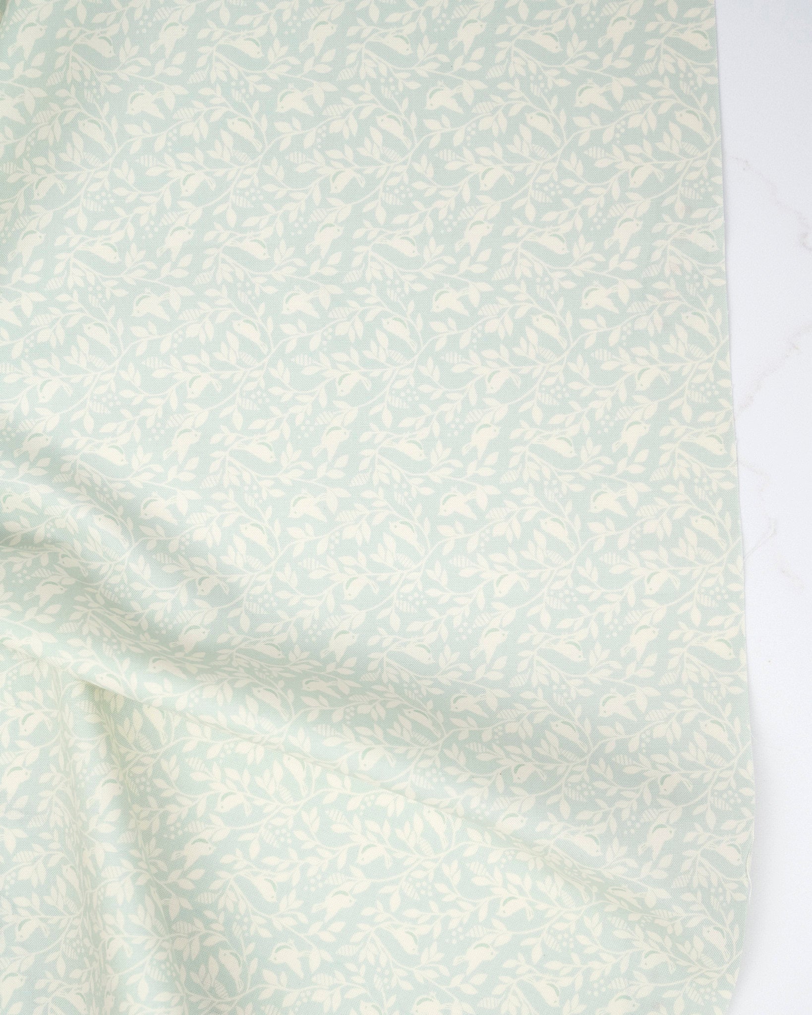 Birds of a Feather Blenders Robins Egg quilting fabric, part of the True Love fabric collection by Lella Boutique (SKU: 5264 14)