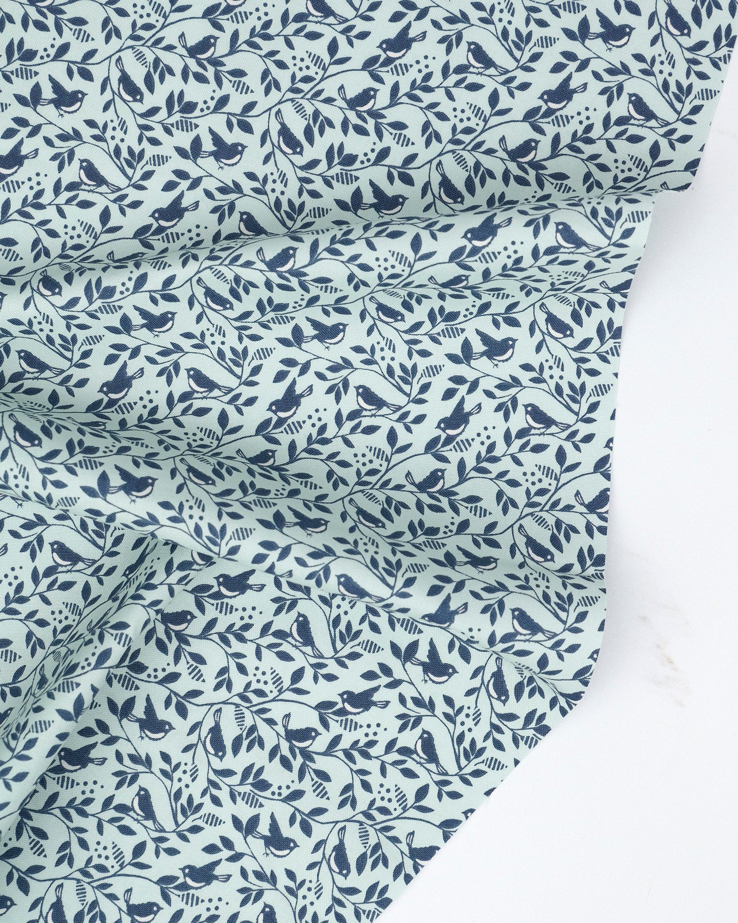 Birds of a Feather Blenders Robins Egg Twilight quilting fabric, part of the True Love fabric collection by Lella Boutique (SKU: 5264 24)