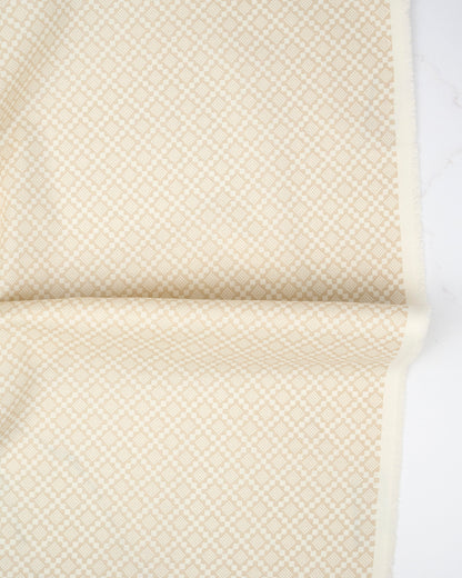 Checkmate Blenders Oatmeal quilting fabric, part of the True Love fabric collection by Lella Boutique (SKU: 5265 12)