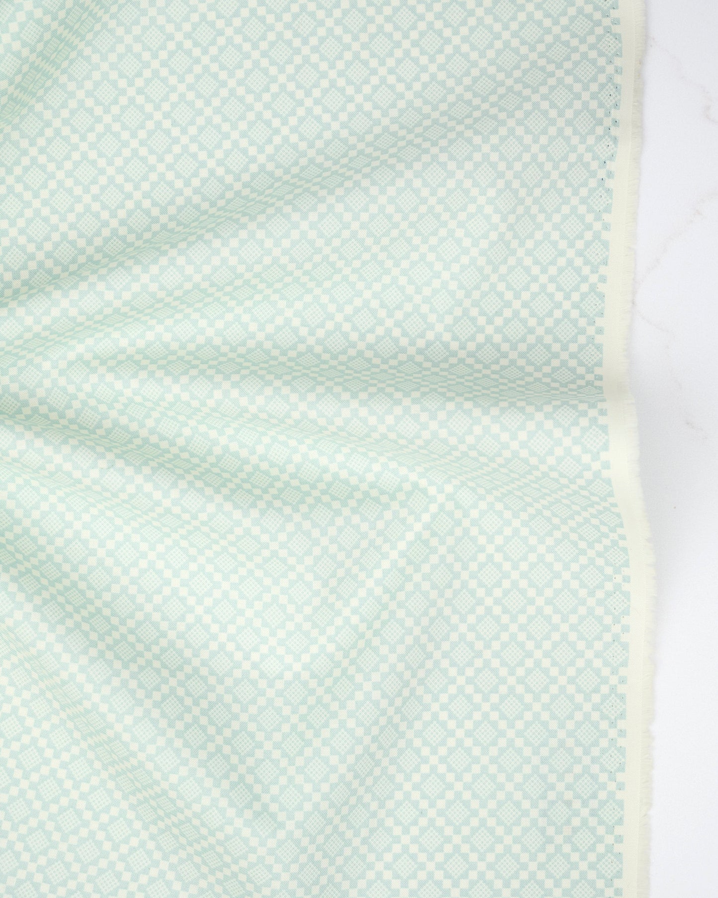 Checkmate Blenders Robins Egg quilting fabric, part of the True Love fabric collection by Lella Boutique (SKU: 5265 14)