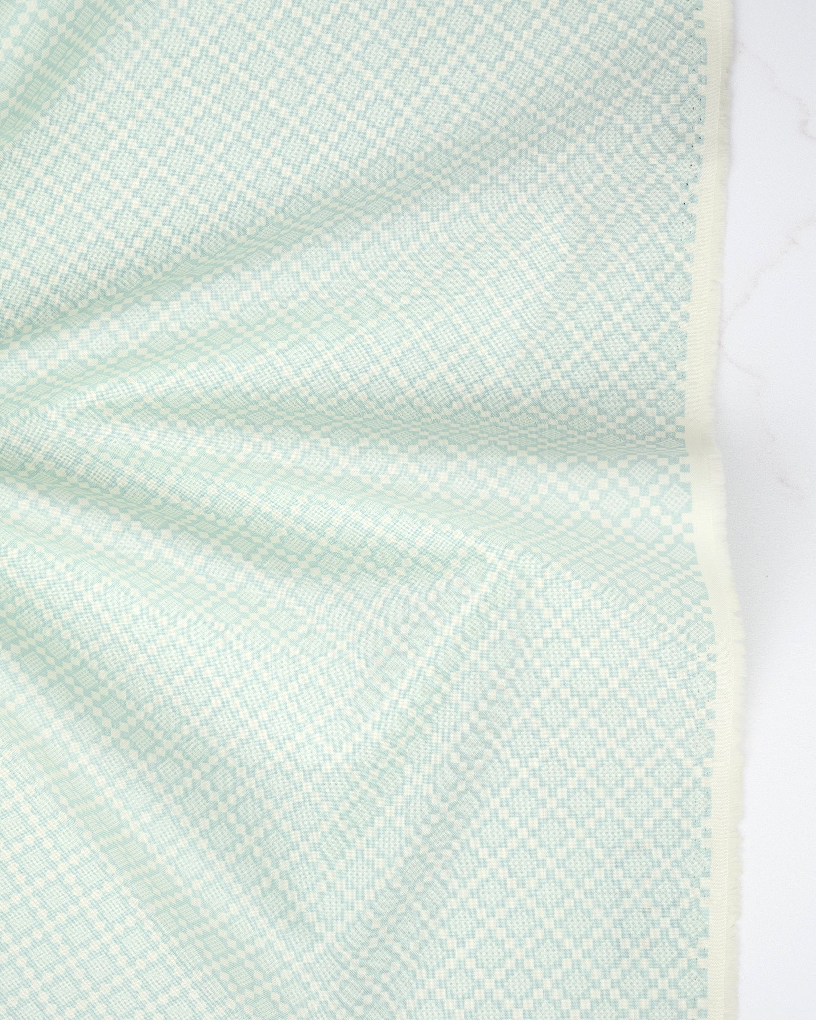 Checkmate Blenders Robins Egg quilting fabric, part of the True Love fabric collection by Lella Boutique (SKU: 5265 14)