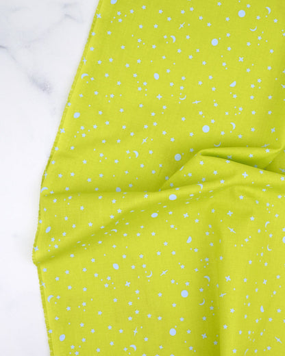 True Colors - Space Sprinkles in Lightning Bug - Tula Pink - PWTP254.LIGHTNINGBUG - Quilting Fabric
