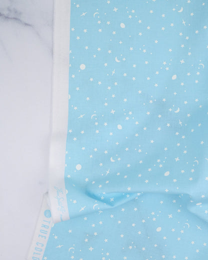  True Colors - Space Sprinkles in Waterfall - Tula Pink - PWTP254.WATERFALL - Quilting Fabric