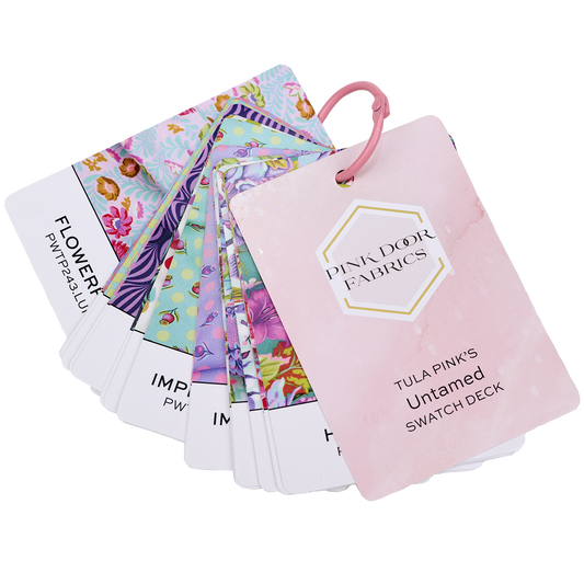 Pink Door Fabrics - Tula Pink's Untamed Swatch Card Deck