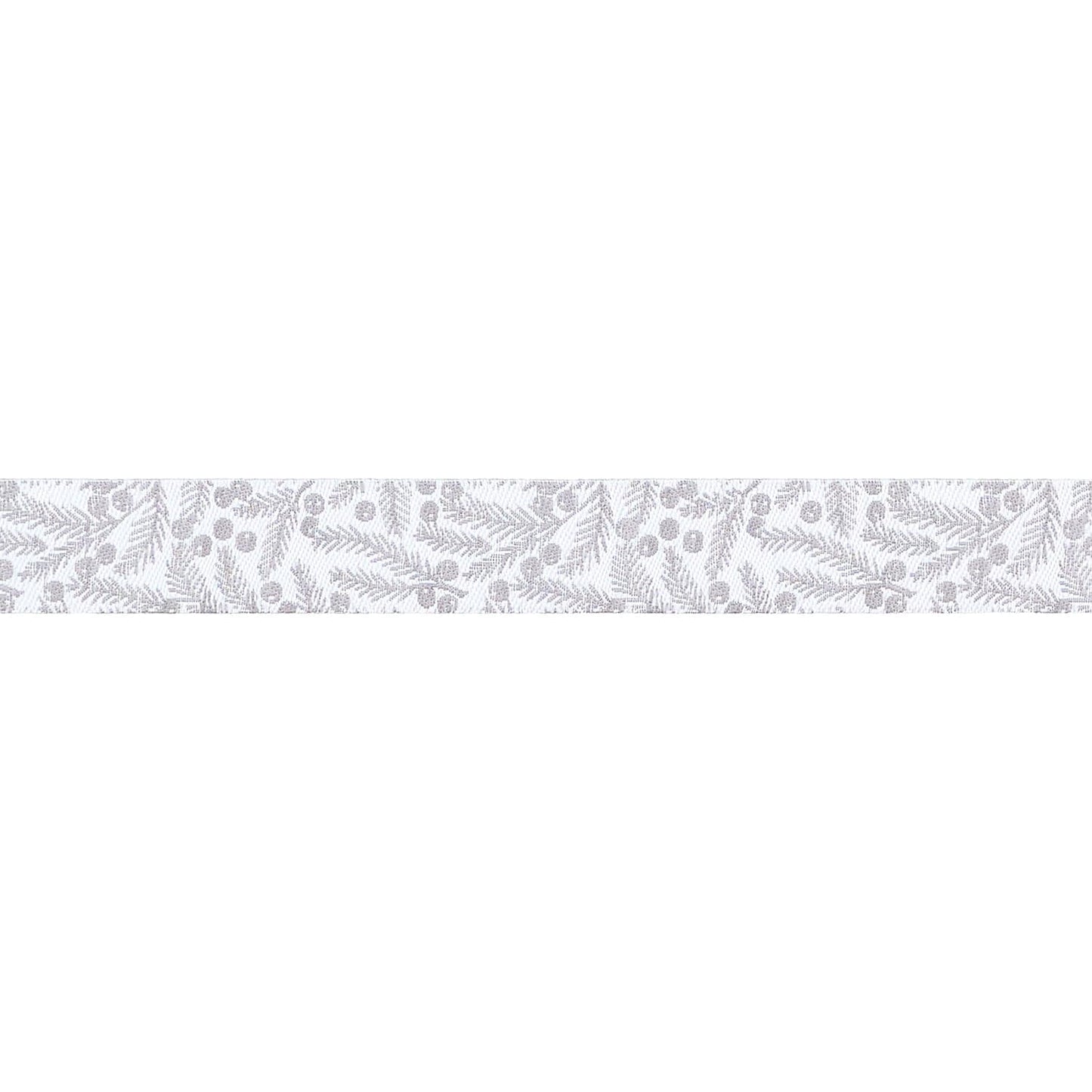 Berry and Pine - Pine Needles in Snow - 5/8" width - by Lella Boutique - One Yard