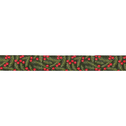 Berry and Pine - Pine Needles in Forest - 5/8" width - by Lella Boutique - One Yard