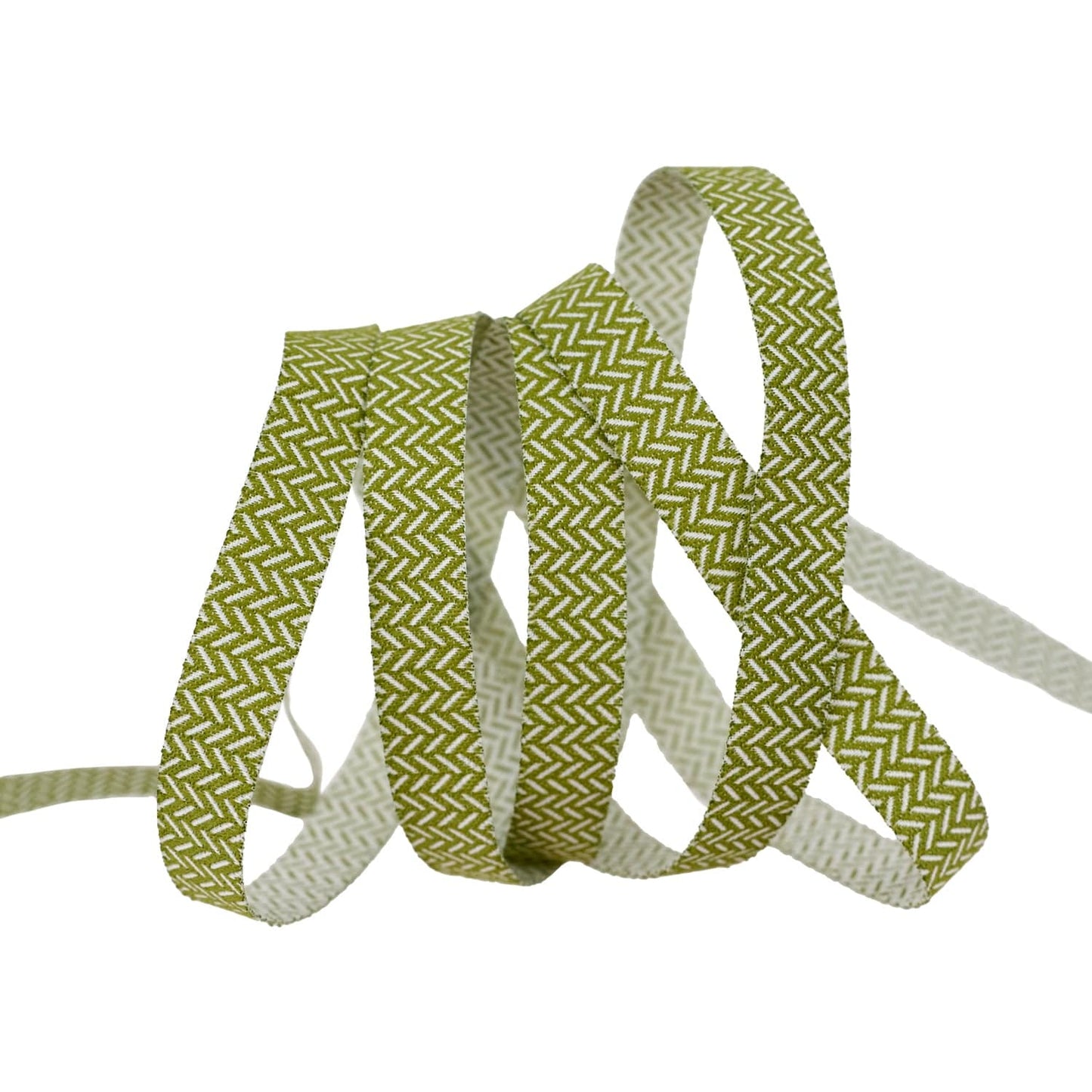 Berry and Pine - Yule Herringbone in Pine - 3/8" width - by Lella Boutique - One Yard