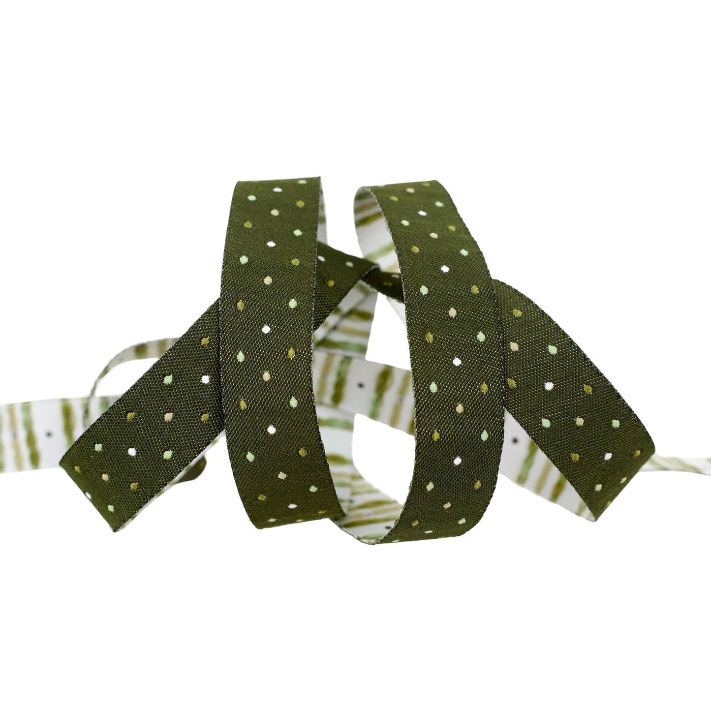 Berry and Pine - Magic Dot in Forest - 5/8" width - by Lella Boutique - One Yard