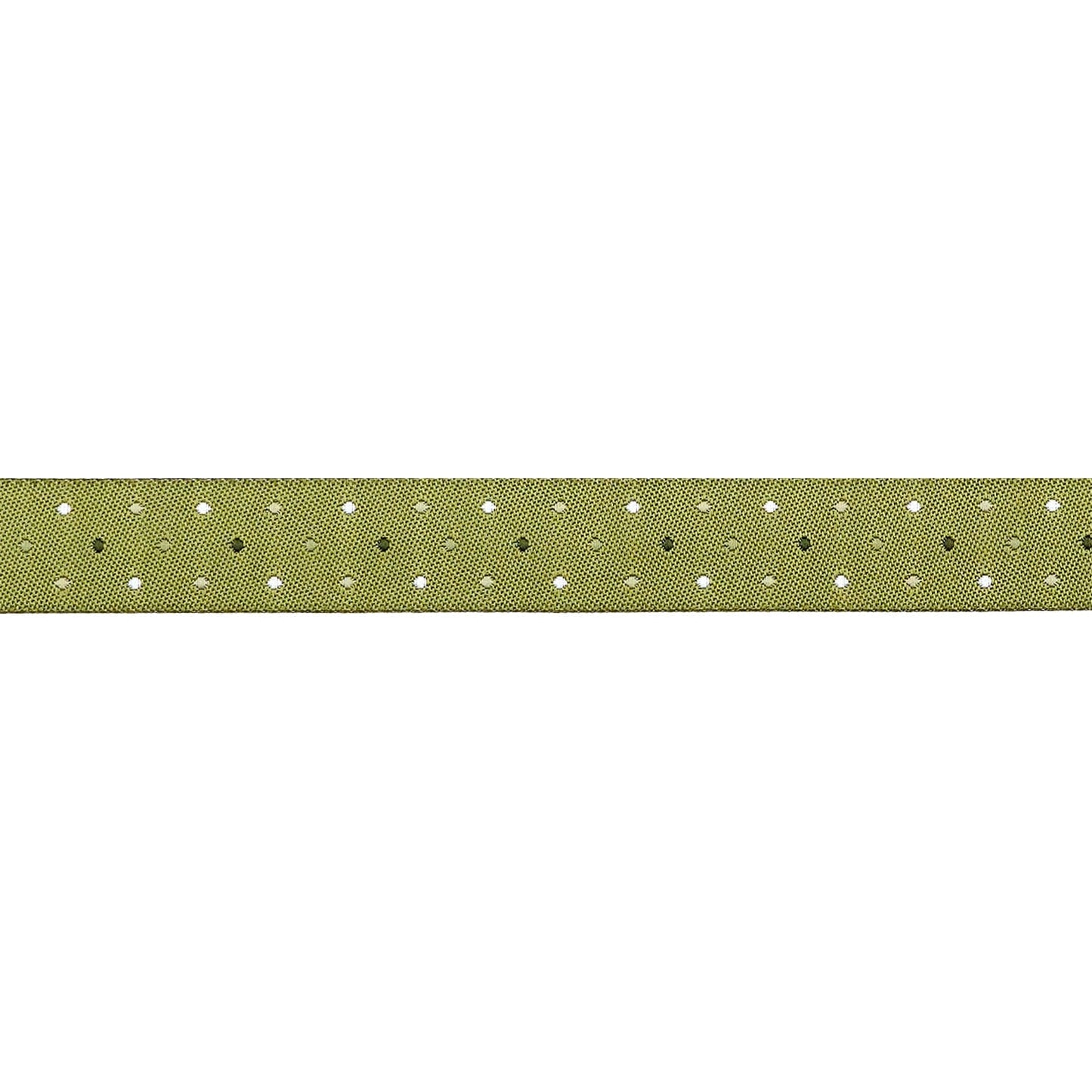 Berry and Pine - Magic Dot in Fern - 5/8" width - by Lella Boutique - One Yard