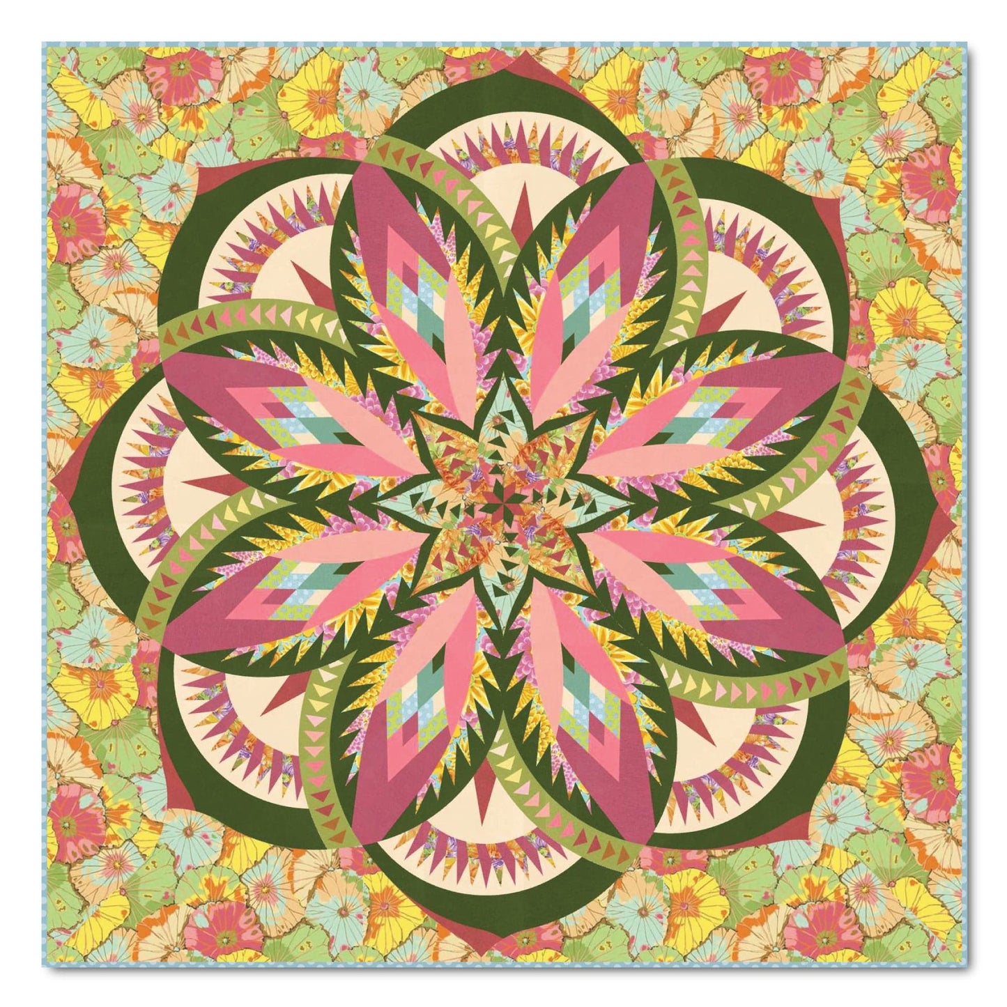 Vintage Rose Wall-Size Quilt Kit - Fabric Only