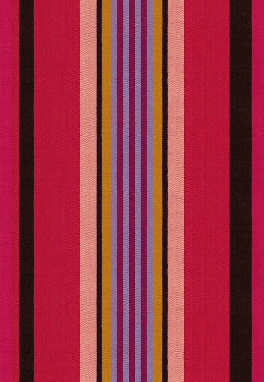 A closeup shot of the quilting fabric pattern called Director, designed by Anna Maria Horner, in the warm colorway. The SKU is WAMT105-59L.