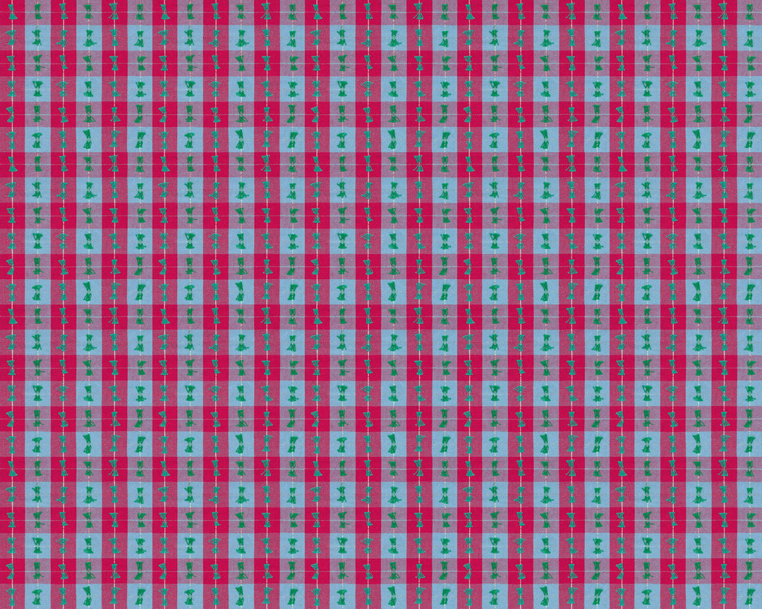 Presents in Sugarplum quilting fabric, part of the Silver lining fabric collection by Anna Maria Textiles (SKU: WAMT113-28C)