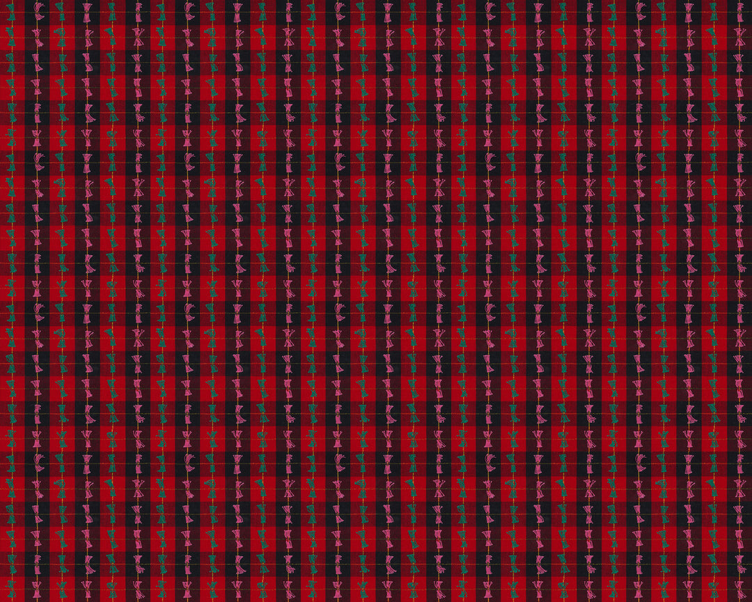 Presents in Portrait quilting fabric, part of the Silver Lining fabric collection by Anna Maria Textiles (SKU: WAMT113-99L)