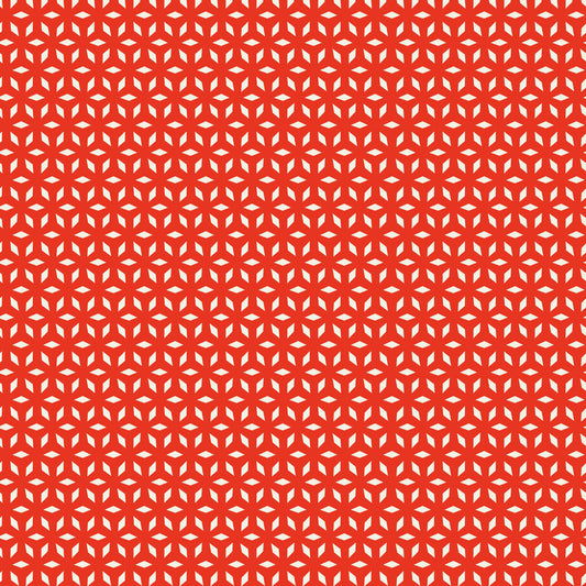Christmas Cheer - Wideback Snowflake Doily in Red 108" - Shawn Wallace - Half Yard (Preorder)