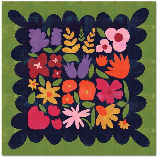 Wildflower Remix Quilt Kit [Grunge] - Fabric + Pattern (Preorder)