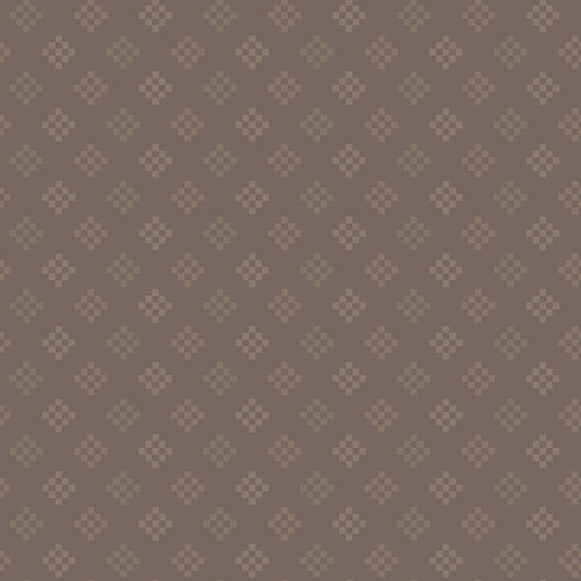 Woven - Patchwork Coffee  - The RBD Designers - WN18964-COFFEE - Half Yard (Preorder)
