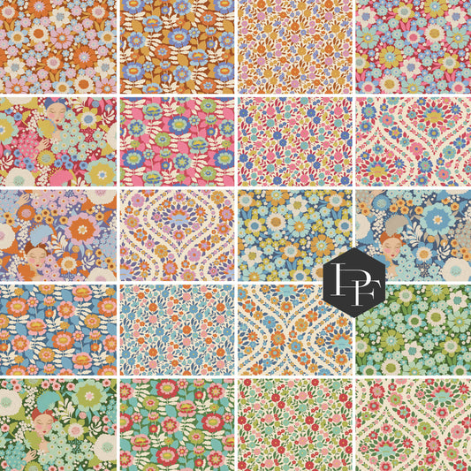 Wallflower Half Yard Bundle by Tilda Fabrics, 20 pieces