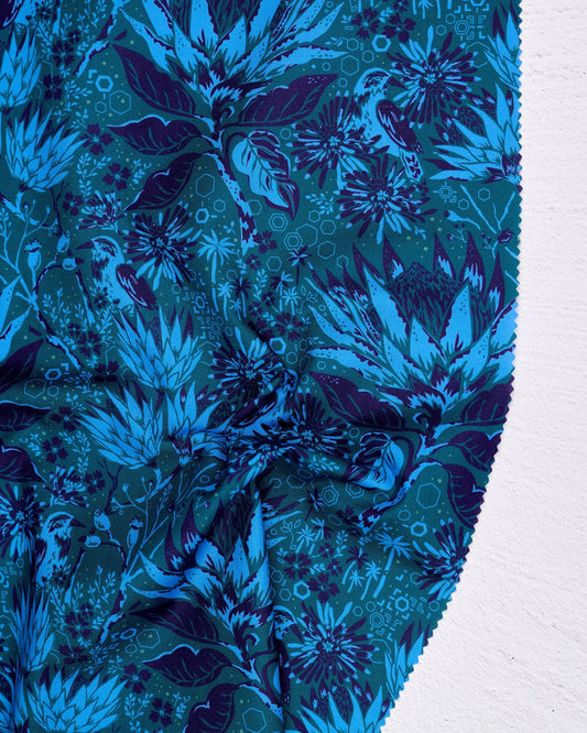 Wandering Eye - Rayon - Gathering in Cool - Kathy Doughty - R91065-45 - Half Yard