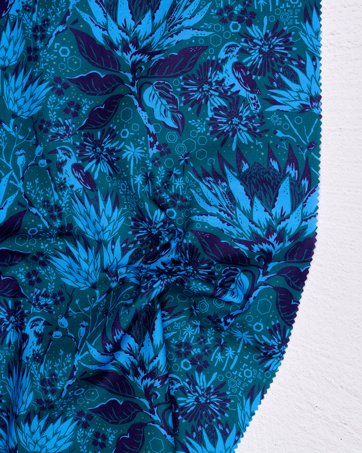 Wandering Eye - Rayon - Gathering in Cool - Kathy Doughty - R91065-45 - Half Yard