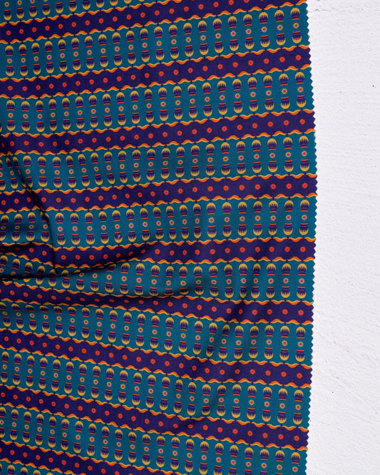 Wandering Eye - Gumnut in Cool - Kathy Doughty - 91072-68 - Half Yard