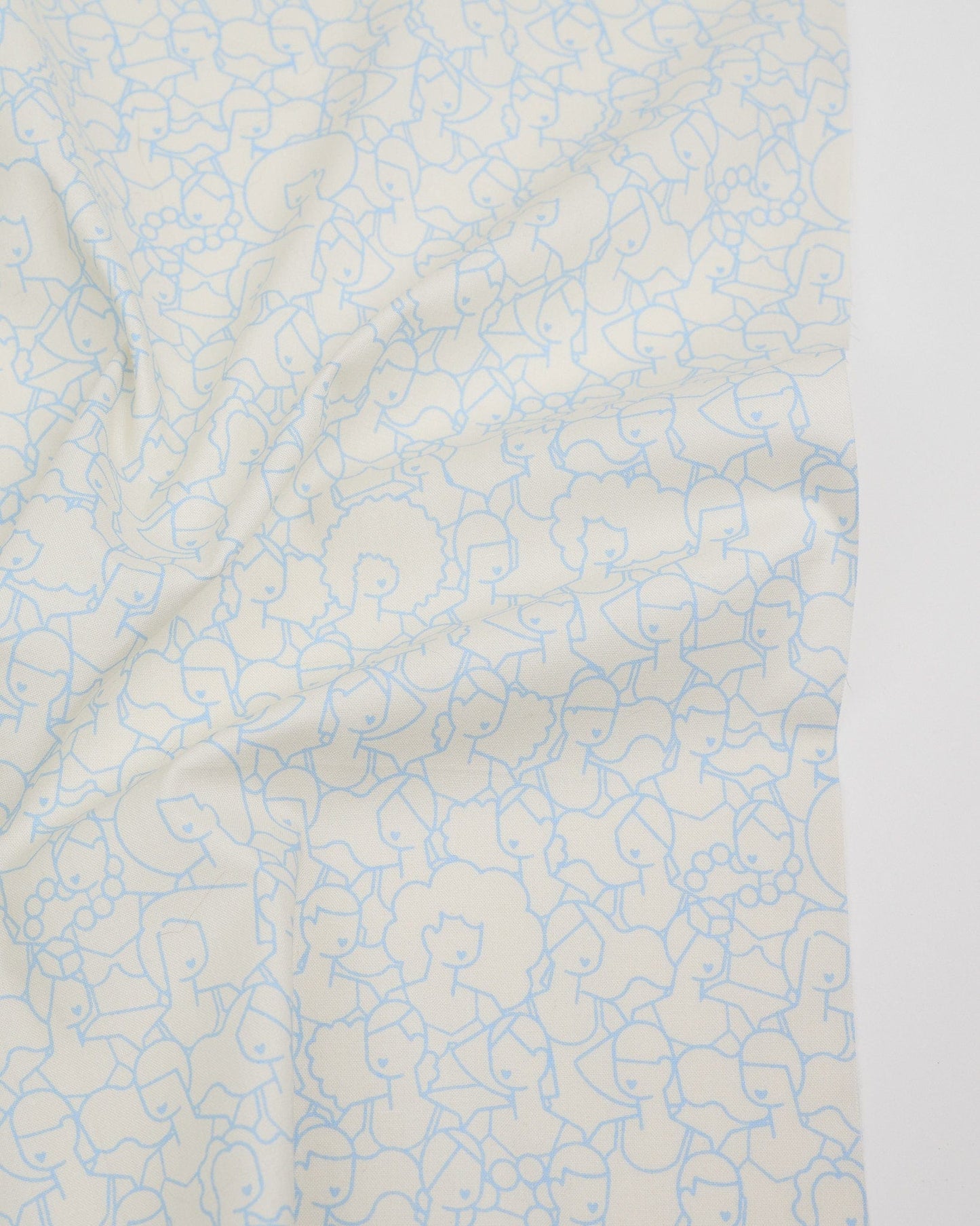 Cotton quilting fabric pattern called 'Water Swim Parade in Blue Water'. Part of the 'Water' fabric collection. Designed by Ruby Star Society for fabric company Moda Fabrics. SKU: RS5130 11. 44-45 inch width.