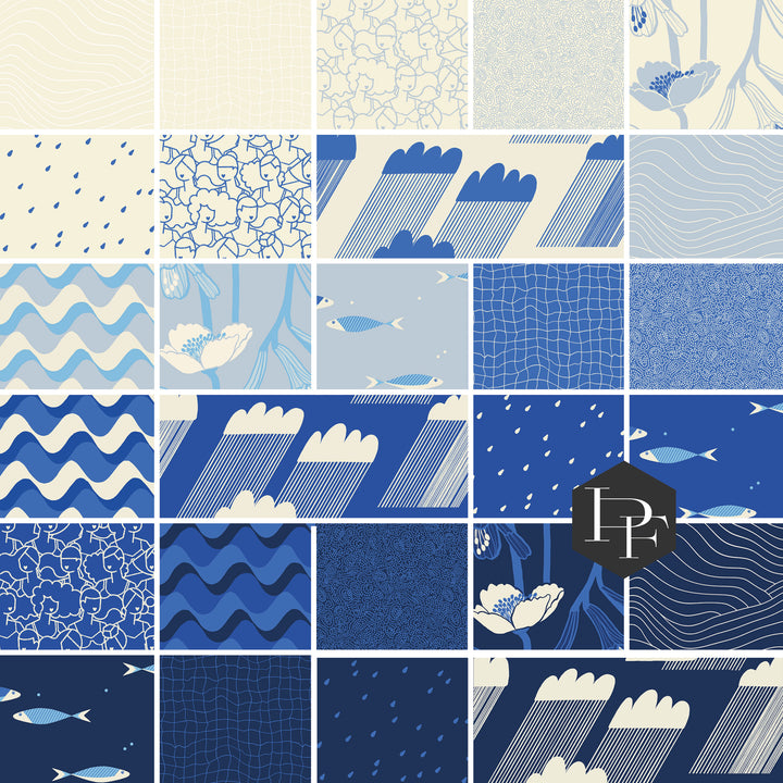 Water Half Yard Bundle, 27 Pieces - by Ruby Star Society