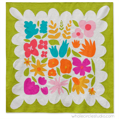Wildflower Remix Quilt Kit [Bella Solids] - Fabric + Pattern (Preorder)
