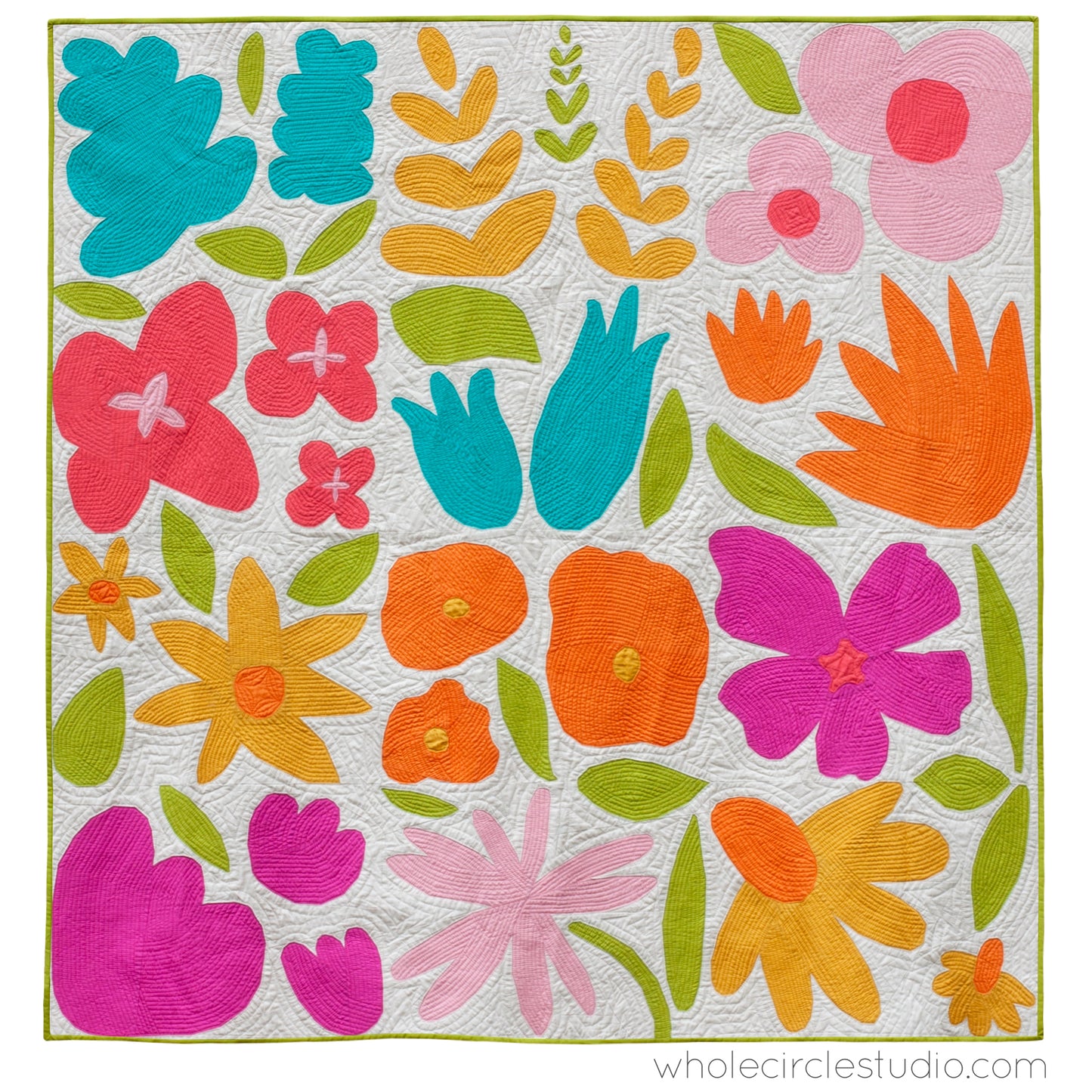 Wildflower Remix Quilt Kit [Bella Solids] - Fabric + Pattern (Preorder)