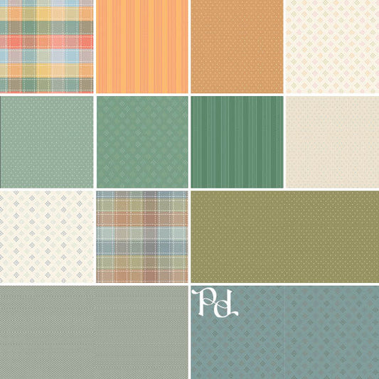 Woven Succulent Half Yard Bundle - 13 pcs (Preorder)
