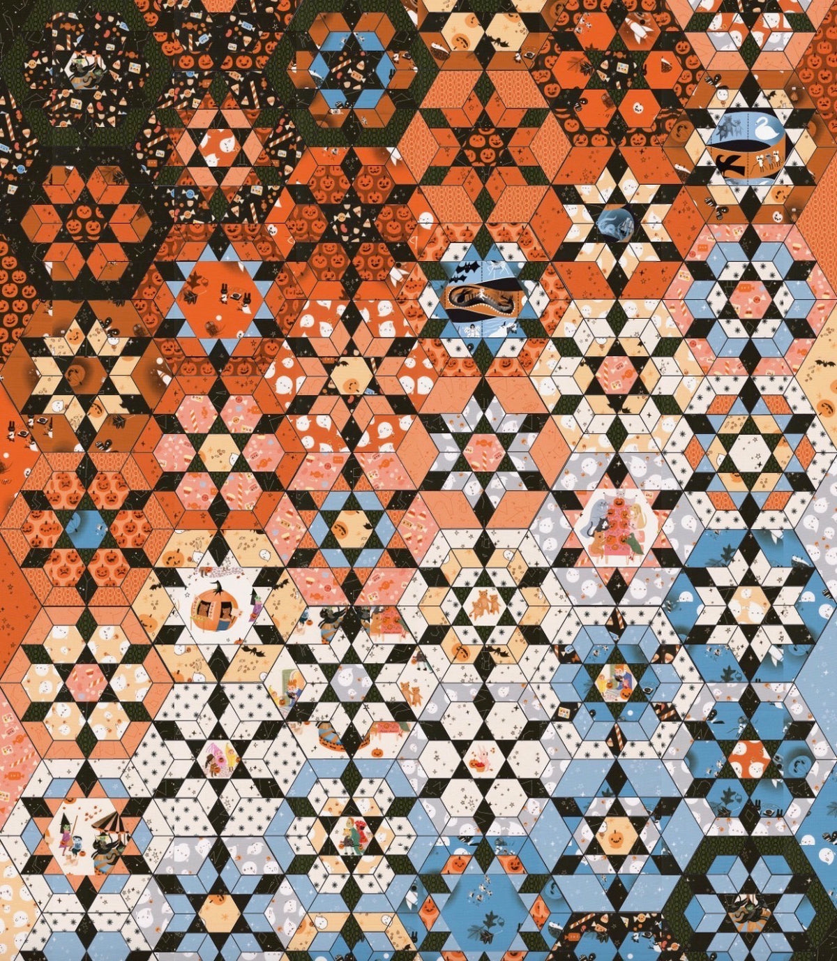 Woven Cosmos Quilt Kit - Only Treats by Lizzy House (Preorder)