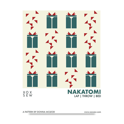 PREORDER - Nakatomi Quilt Pattern - Donna McLeod - XO 119 - Printed Pattern