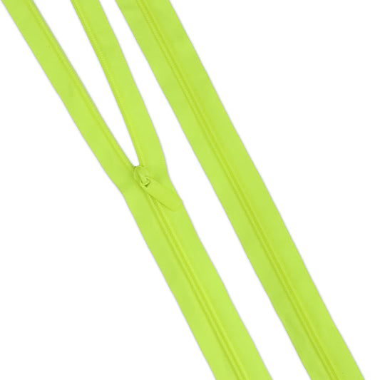 Tula Pink Neon Yellow #5 Nylon Coil Zippers: 3 Yards With 9 Pulls by Sallie Tomato notions product photo SKU ZBY5C143