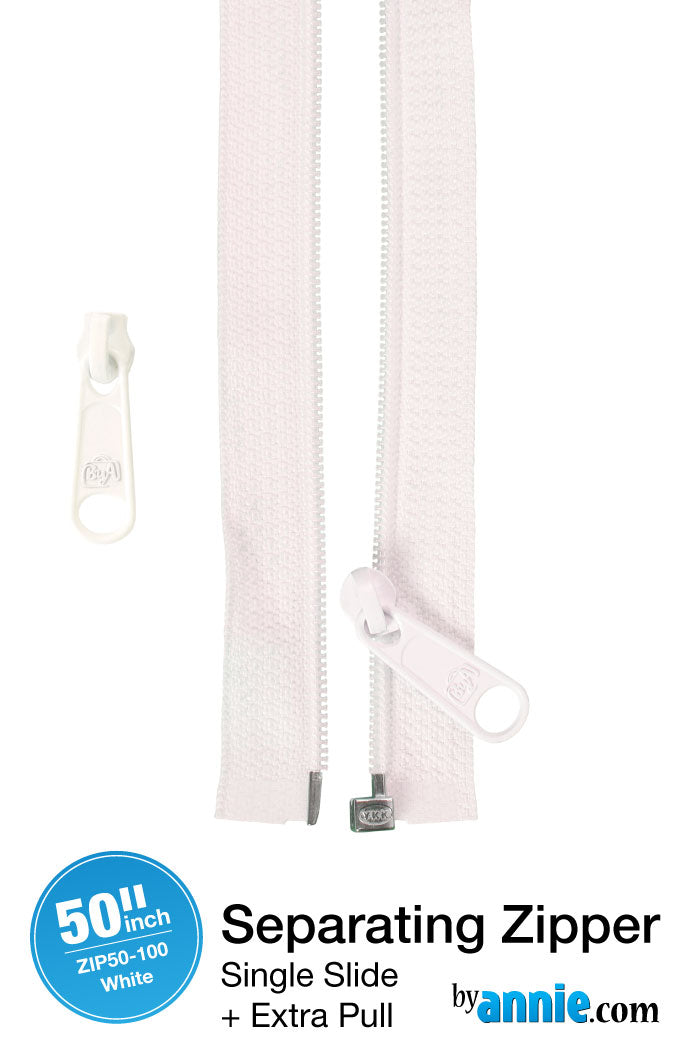 ByAnnie - 50" Separating Zipper + Extra slide (Preorder)