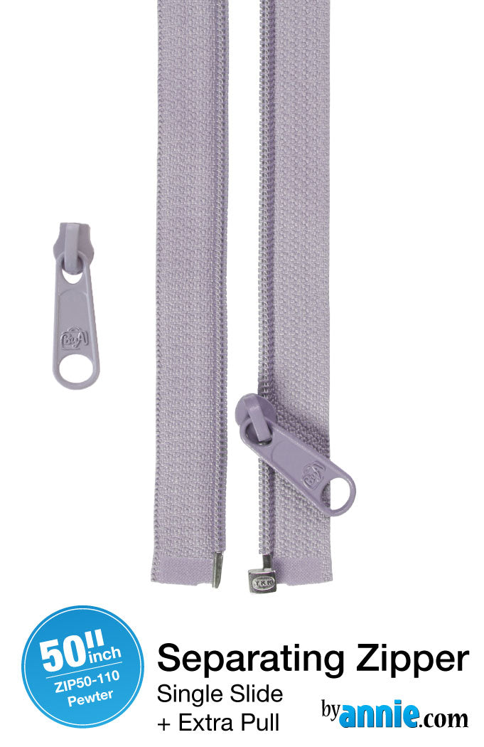 ByAnnie - 50" Separating Zipper + Extra slide (Preorder)