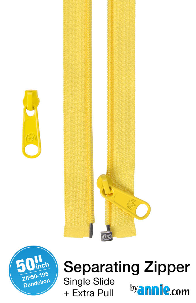 ByAnnie - 50" Separating Zipper + Extra slide (Preorder)