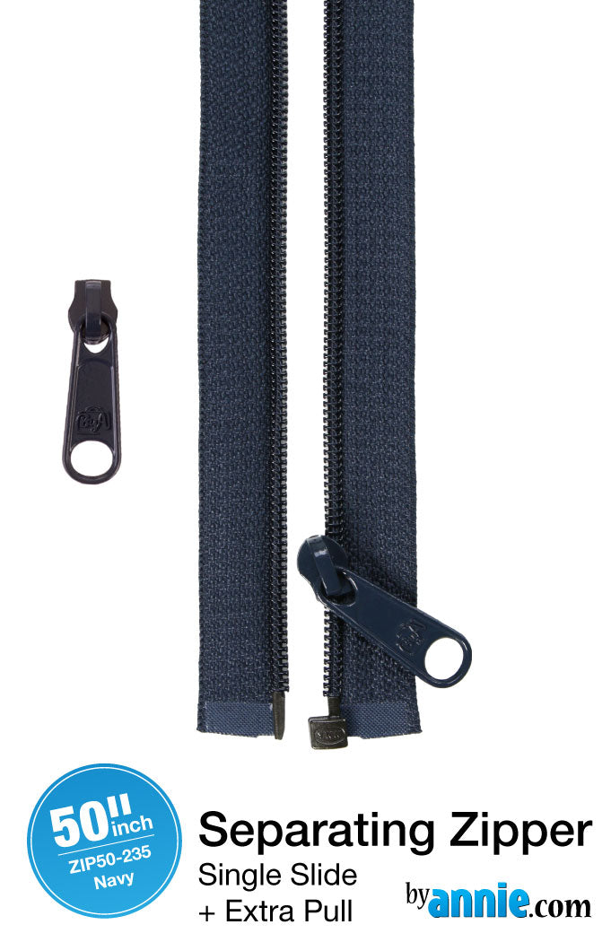 ByAnnie - 50" Separating Zipper + Extra slide (Preorder)