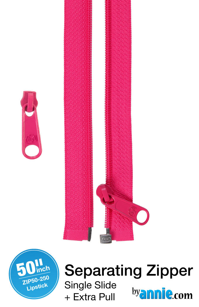 ByAnnie - 50" Separating Zipper + Extra slide (Preorder)