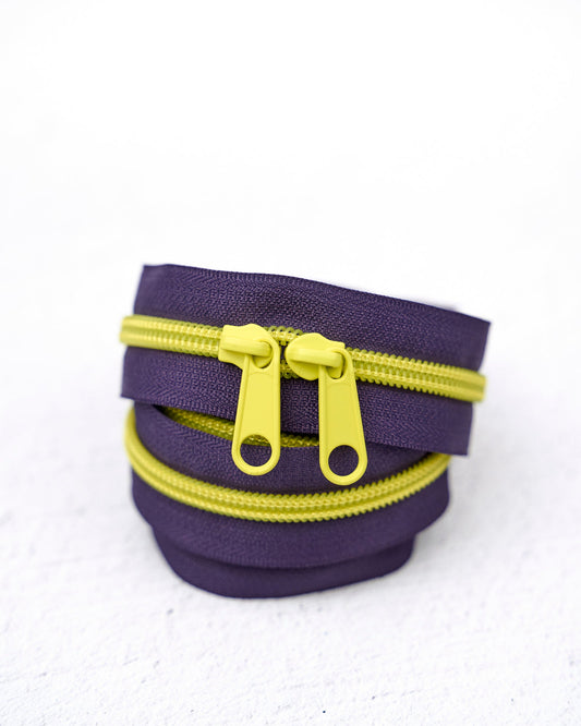Electric Grape - Handbag Zipper - Renaissance Ribbons