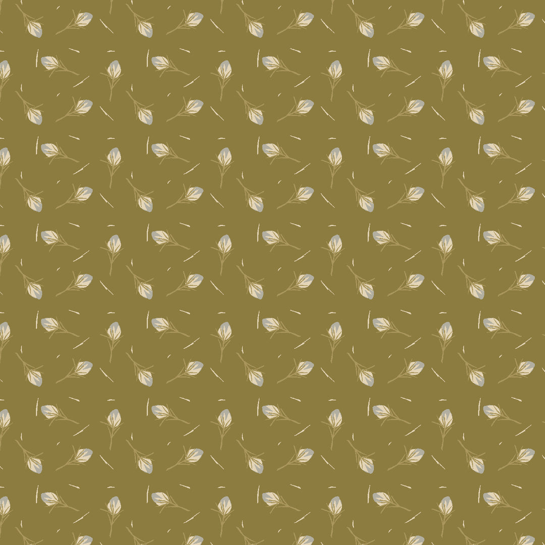Scout Lake - Thistle in Olive - AC402-OL3 - Half Yard