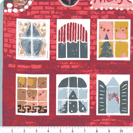 Advent Calendar Fabric Panel - 35" x 42" Panel - Adventale by Katarina Roccella
