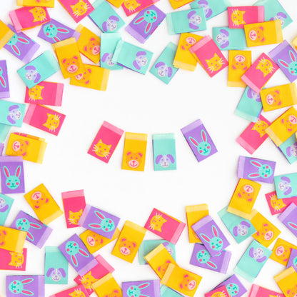 Sarah Hearts - Animal Friends - Sewing Woven Clothing Label Tags - LP109