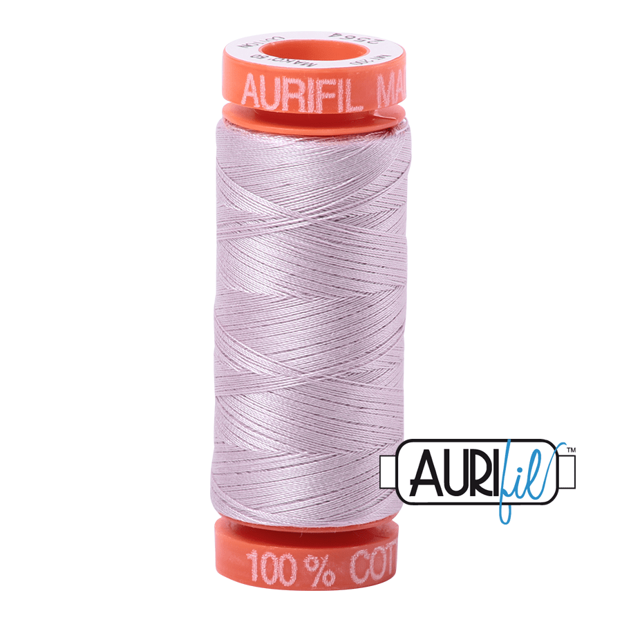 Aurifil Cotton Mako Thread - 50wt - 200m Spool - Pale Lilac - MK50SP200-2564