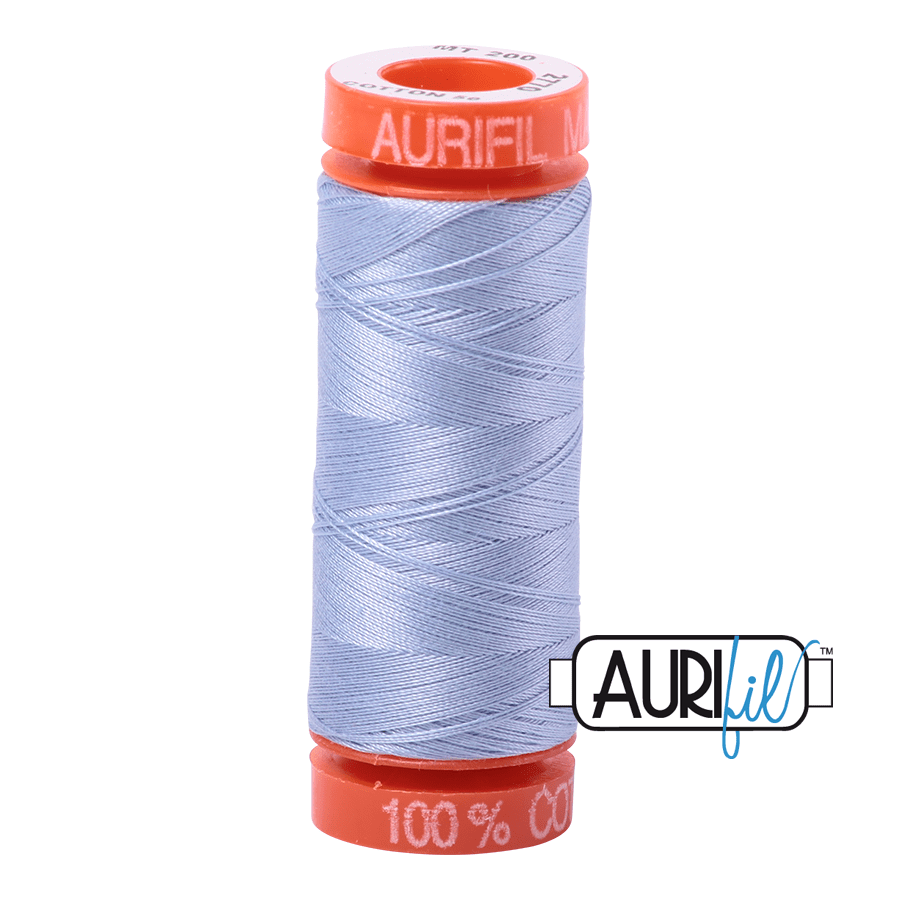 Aurifil Cotton Mako Thread - 50wt - 200m Spool - Very Light Delft - MK50SP200-2770