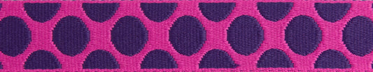 Down to Earth - Dot WEBBING in Plum Crazy - 1" width - by Tula Pink - One Yard (Preorder)