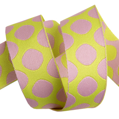 Down to Earth - Dot WEBBING in Cherry Limeade - 1-1/2" width - by Tula Pink - One Yard (Preorder)
