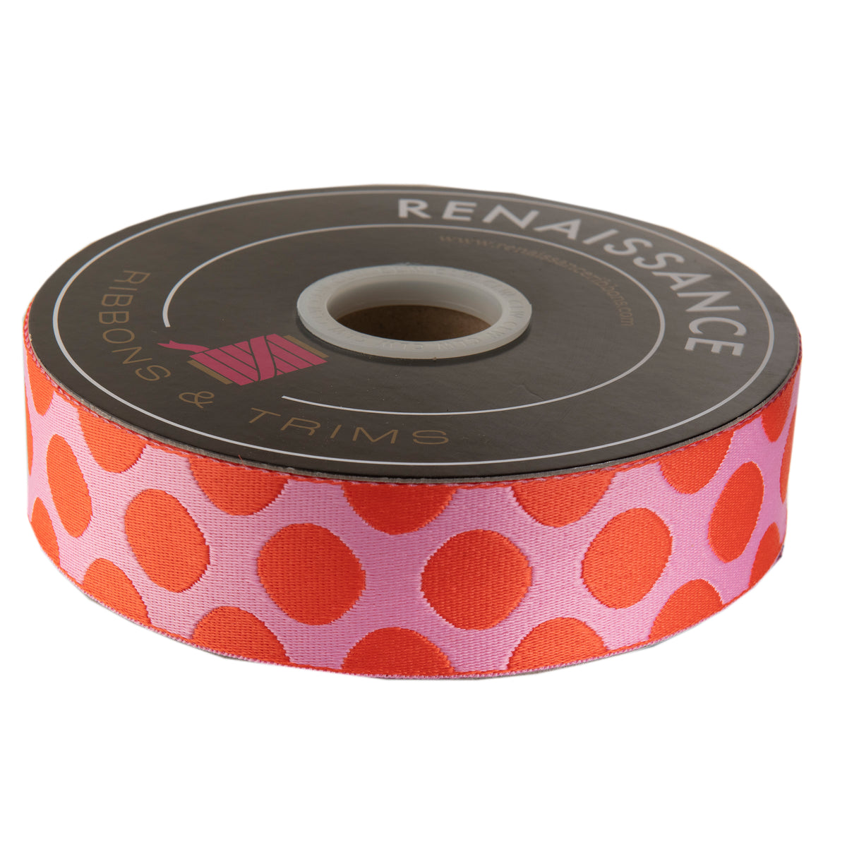 Down to Earth - Dot WEBBING in Pinkerberry - 1-1/2" width - by Tula Pink - One Yard (Preorder)