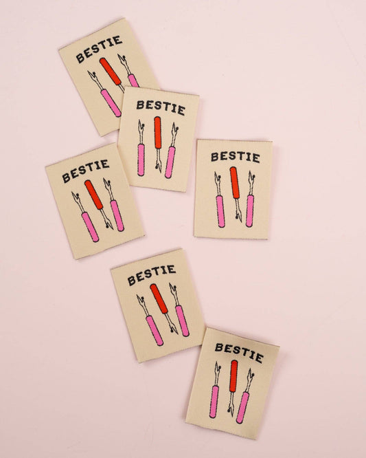 Bestie Seam Ripper Large Garment Labels: Set of 6